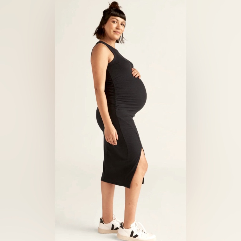 Beyond Yoga Ease Into It Maternity Midi Tank Dress Size XS